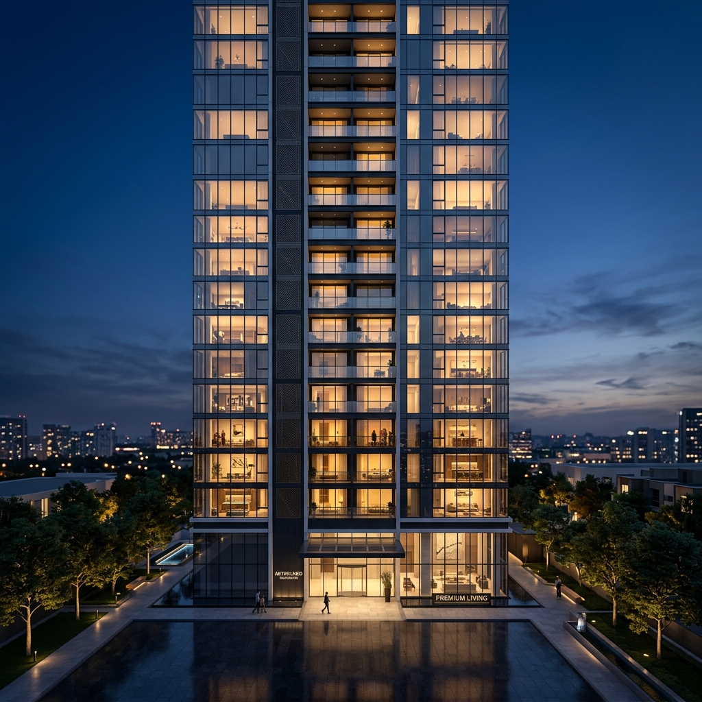 High-end luxury residential building